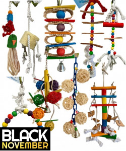 9 x Parrot Toy Pack - Budgies, Conures, Cockatiels, Caiques, Quaker etc - RRP £94.91 - Pack 1